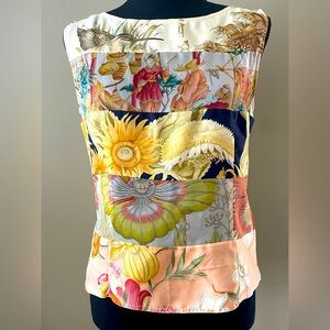 Salvatore Ferragamo Multicolor Graphic Tank Top